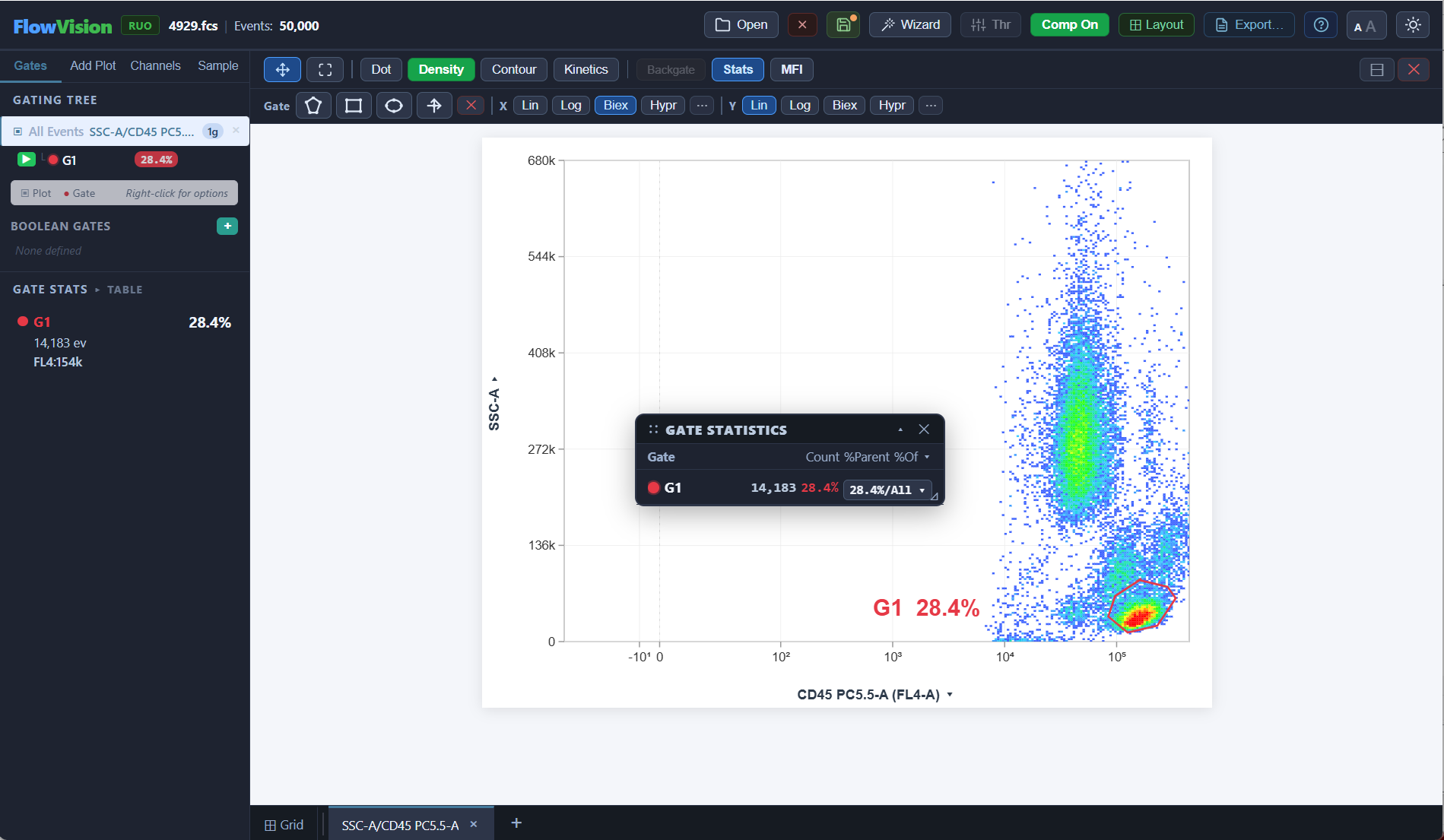 FlowVision application screenshot